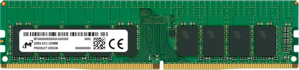Micron ECC UDIMM DDR4 32GB 2Rx8 3200MHz PC4-25600 Obrázek produktu 