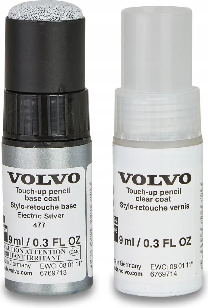 Kit de Retouche Peinture Volvo 477 Electric Silver pour Carrosserie