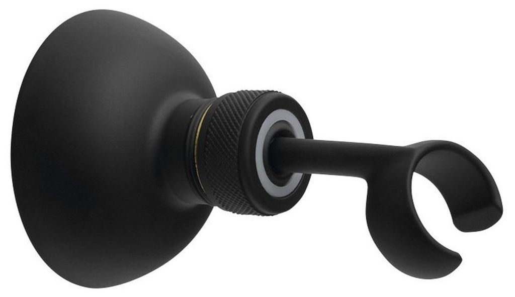 Sapho Brausehalter, drehbar, schwarz matt