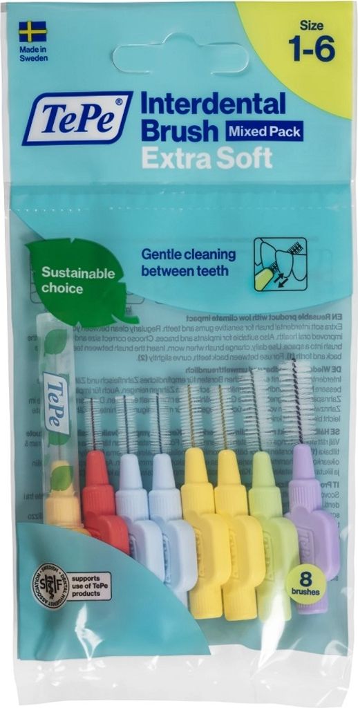 TePe | Szczoteczki międzyzębowe - Extra Soft - 8 sztuk - Zdjęcie produktu 