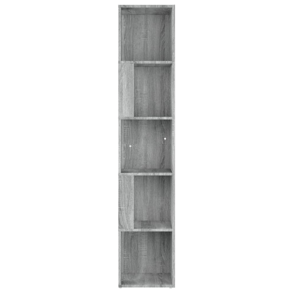 "2026 Aktion"Eckregal Moderner Look - Standregal/Bücherregal - Grau Sonoma 33x33x164,5 cm Holzwerkstoff DEMöbel 1235088