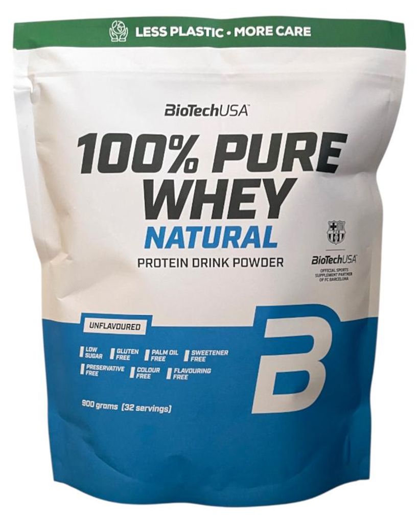 BioTech USA 100% Pure Whey 900g Beutel Neutral Produktbild 