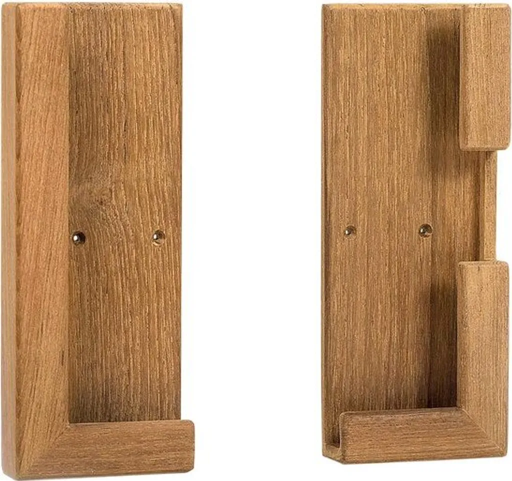 Porte-plateaux en teck universel 1 pièce - Support de rangement bois