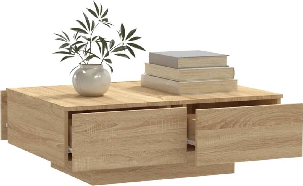 Tavolino Gold Rovere Sonoma 102x50x40 cm MDF