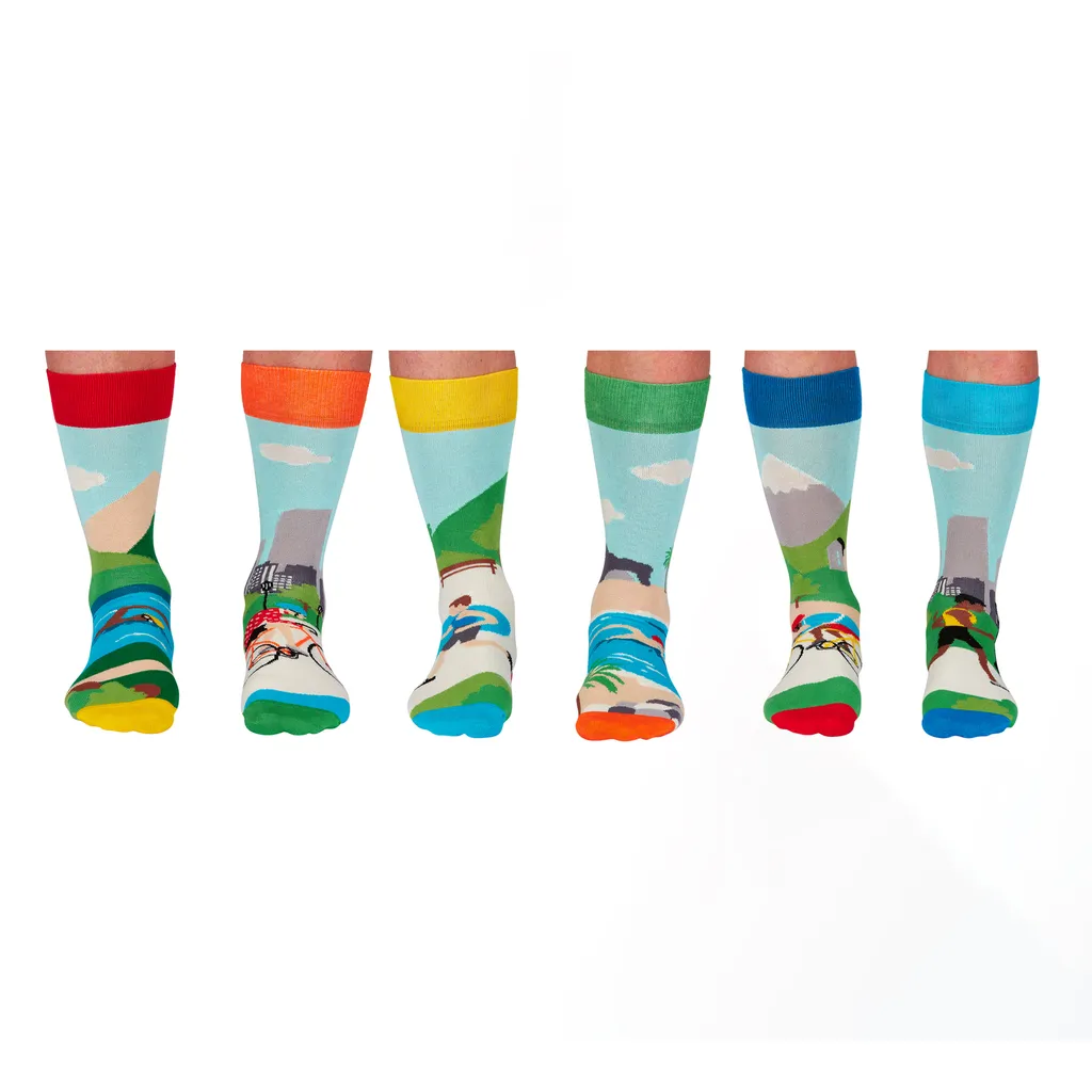Oddsocks Novak Sportsocken – Bunt, Individuell & Perfekt Als Wichtelgeschenk (Größe 39-46)