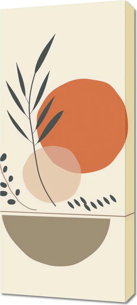 Quadro 40x90 cm Tema Terra-Piante - Pannello Arredo Alta Durata