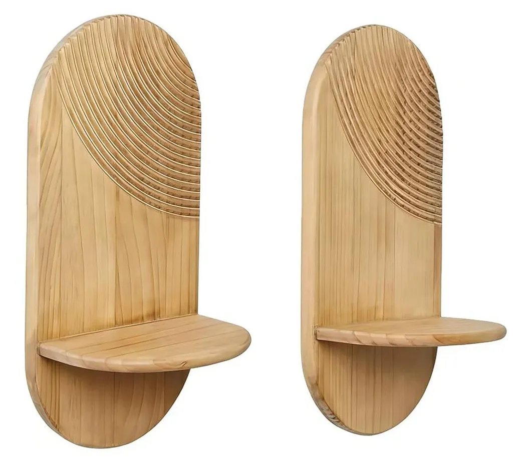 Étagère murale bois gain de place, solution déco avec fixations vis
