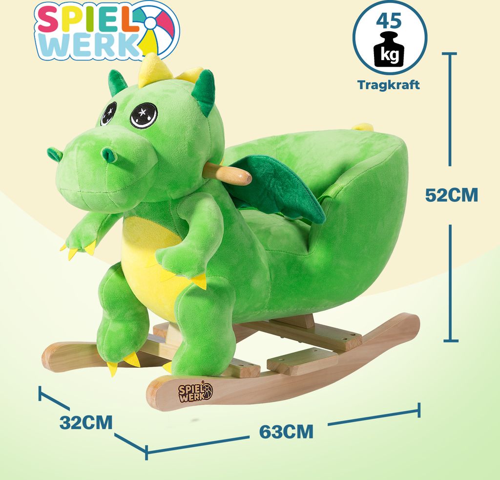 Spielwerk® Schaukeltier Dino inkl. Sound Effekt Produktbild 6