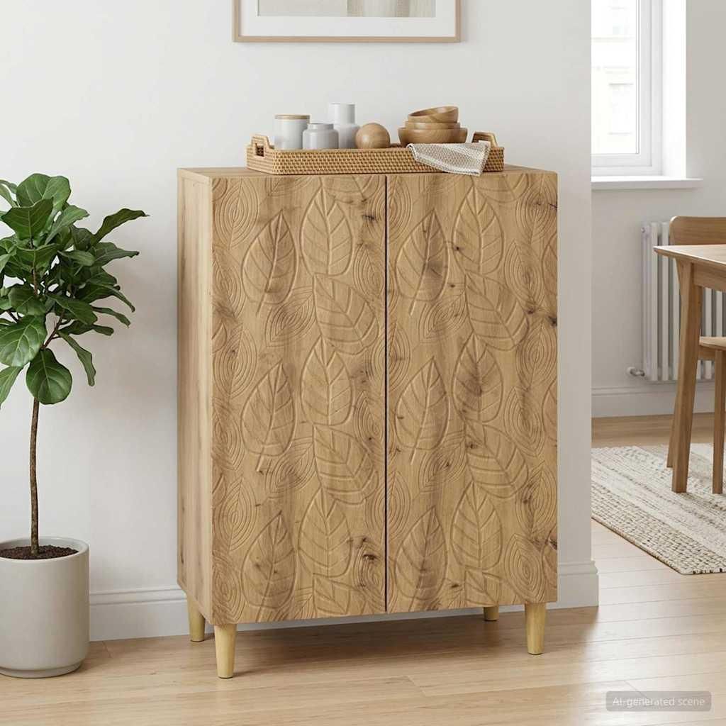 vidaXL Sideboard Artisan-Eiche 66 x 34,5 x 90 cm Holzwerkstoff