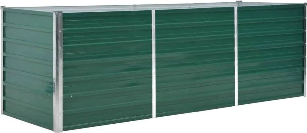 vidaXL Zahradní zvýšený záhon z pozinkované oceli 240x80x77 Obrázek produktu 