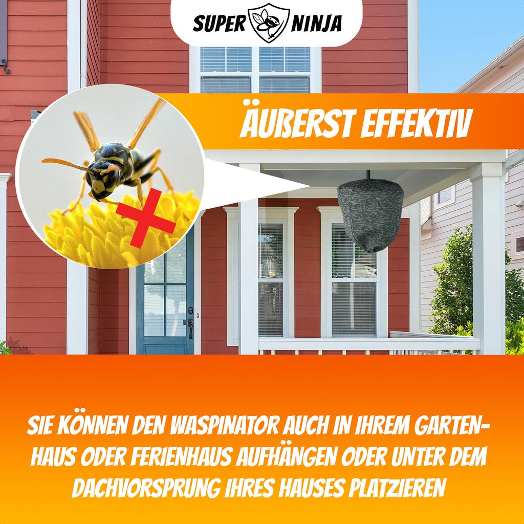Waspinator Wespenschutz, 2 Stücke, Wetterbeständiges Produktbild 5