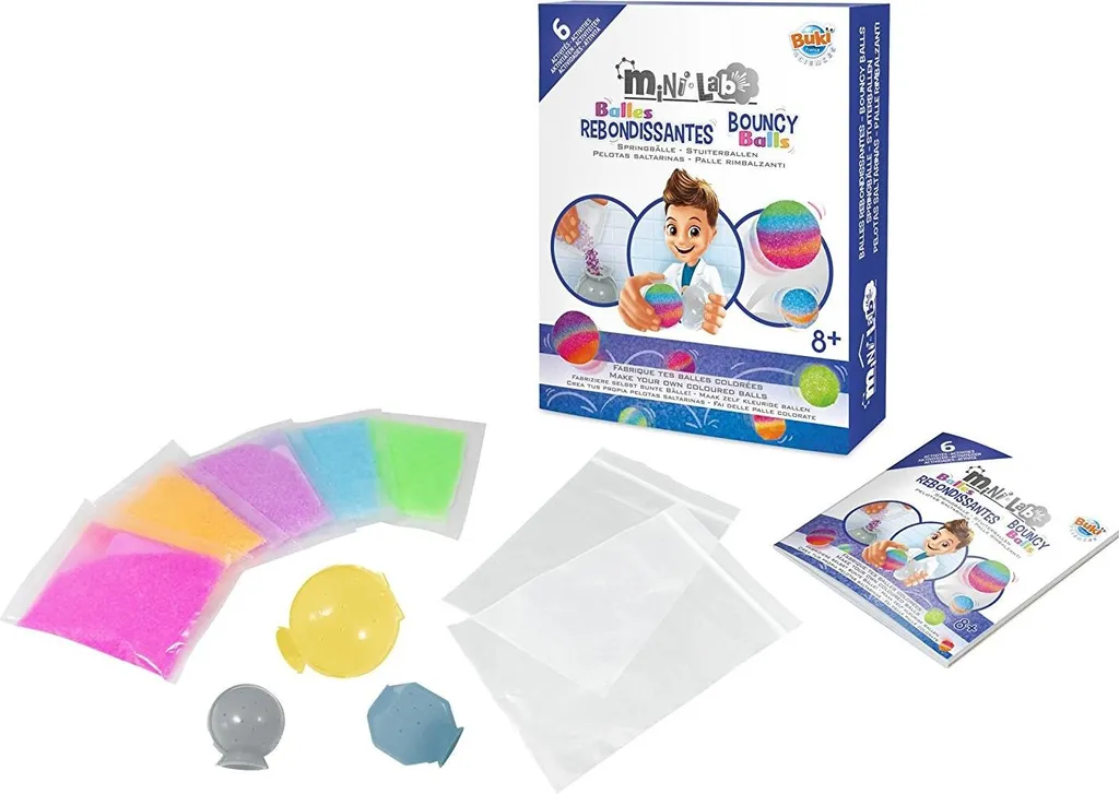 Crea le tue Bouncing Balls con BUKI Mini Lab - Kit Chimica Elastica