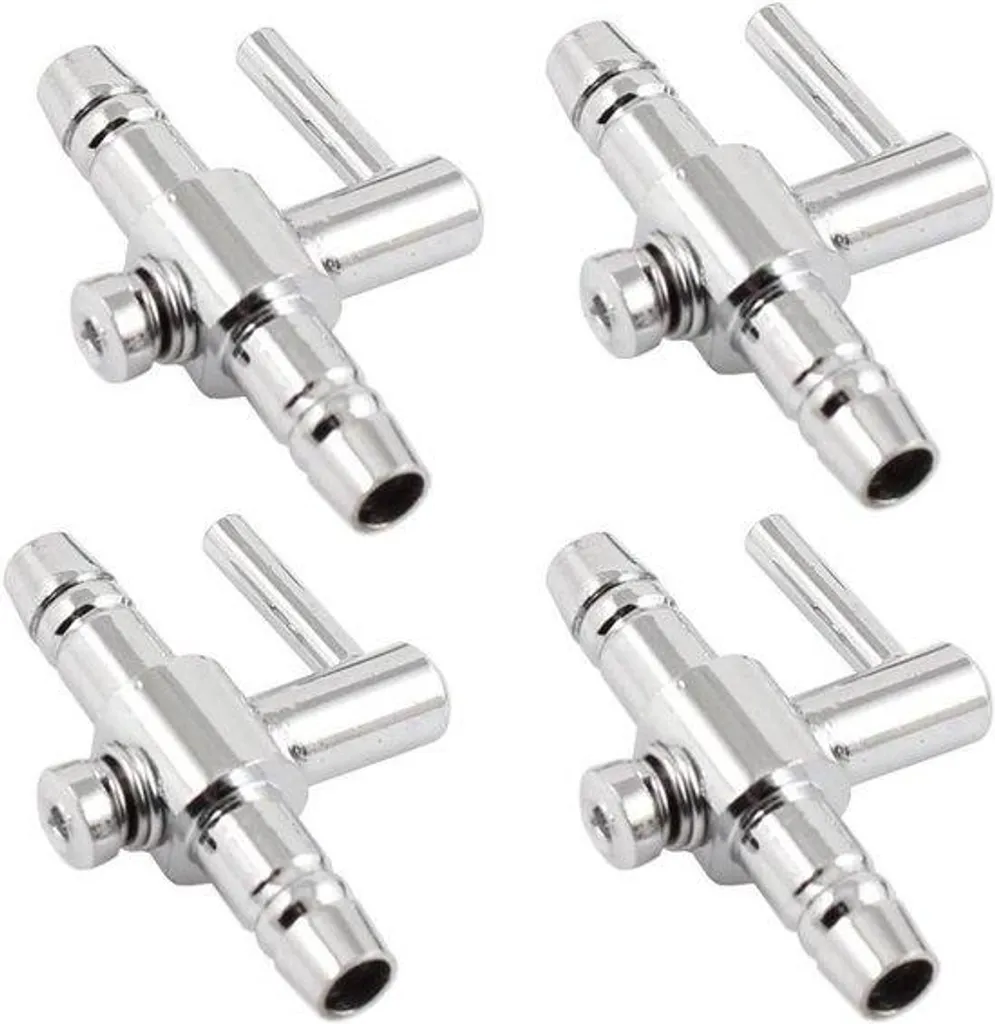Régulateur de débit d'air pour diffuseur aquarium, kit de 4 vannes