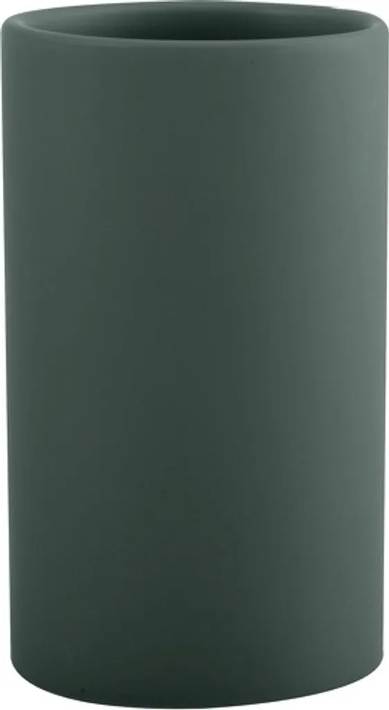 Accessorio Bagno Spirella Tube - Portaspazzolino Ceramica Matt Green