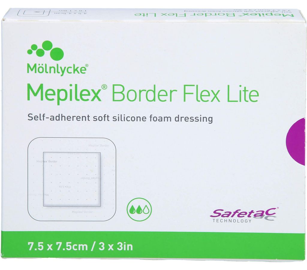 Mepilex Border Flex Lite opatrunek piankowy 7,5x7,5 cm 5 Zdjęcie produktu 