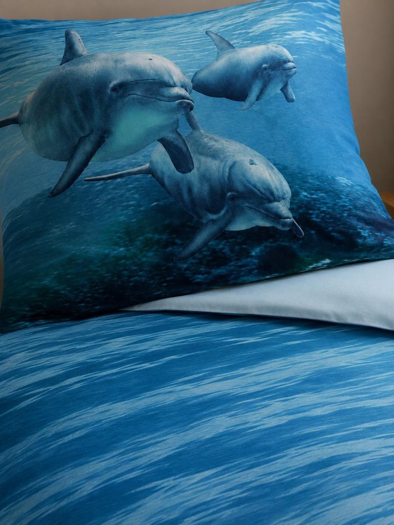 Delphin Bettwäsche Set 135x200 cm 100% Baumwolle