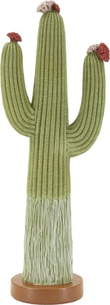 Cactus Déco Vert 45cm Mauro Ferretti Stons - Effet Pierre Naturelle