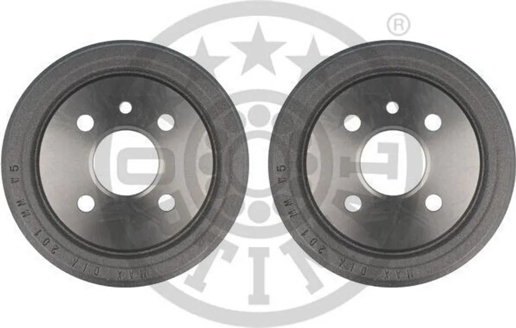 Tambour de frein pour Opel Astra G et Kadett C OPTIMAL BT-0130 Arrière x2