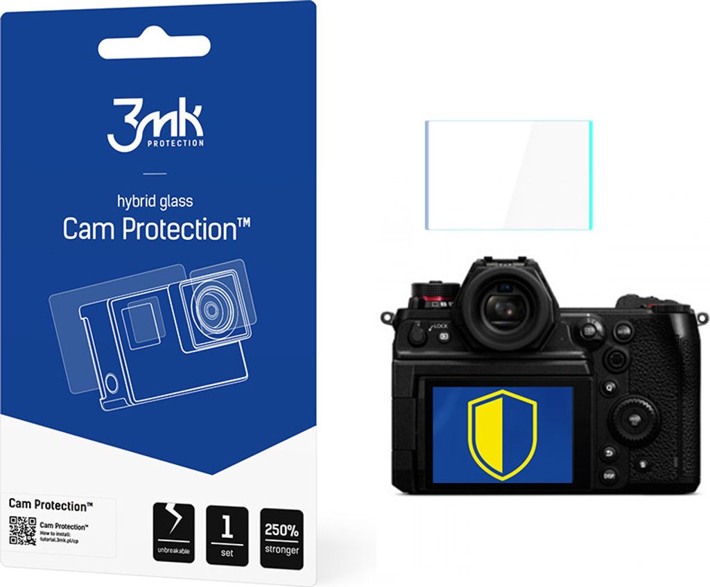 3mk Display Hybridglas Cam Protection für Panasonic S1H transparent 0,16mm