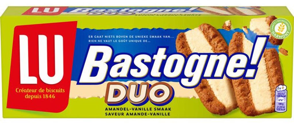 Bastogne Biscuits Duo Mandľová vanilka 260 g – Krehké Obrázok produktu 