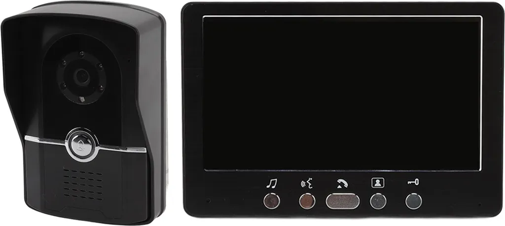 Visiophone Interphone avec Moniteur HD et Protection Pluie - Kit 2 Unités Blanc - 5