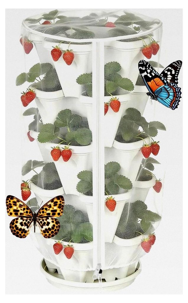 Windbeständige Gemüseabdeckung - Vogelschutznetz als Barriereschutz für Gemüse, Blaubeeren, Erdbeeren und Hochbeet-Anbau
