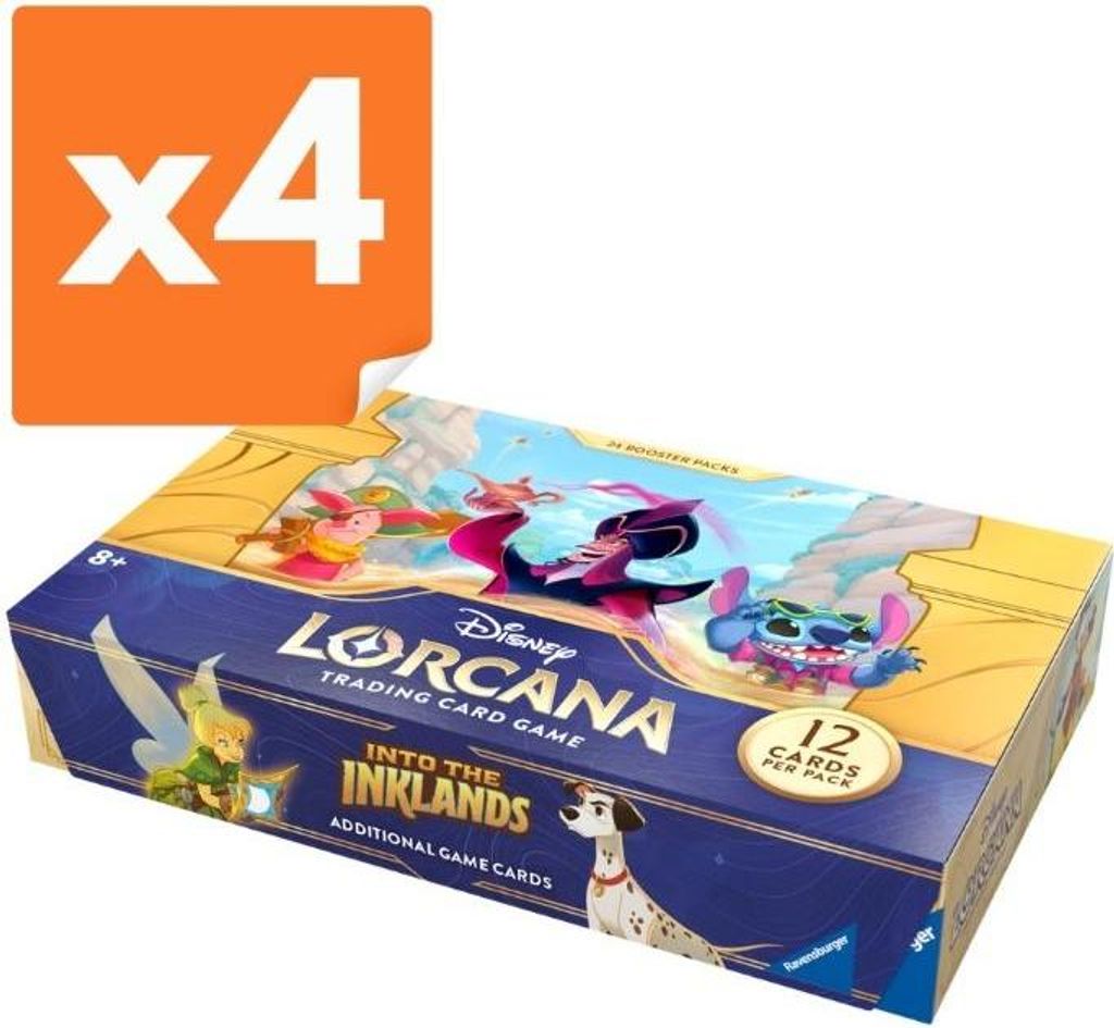 Disney Lorcana (Set 03) (4 Stück) Karton (4 x 24 Booster) – Ravensburger