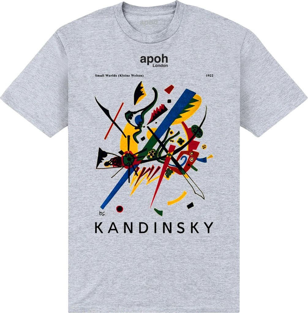 Apoh - "Small Worlds" T-Shirt für Herren/Damen Uni PN580 (4XL) (Grau meliert)