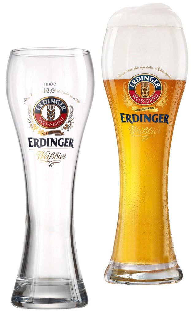 Erdinger 2er-Set Biergläser 0,5 l, neu und offiziell Produktbild 