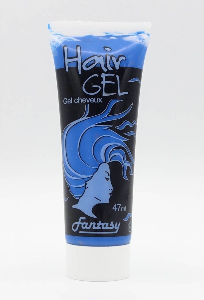 Farbiges Haargel Blau / Karneval Haar Schminke