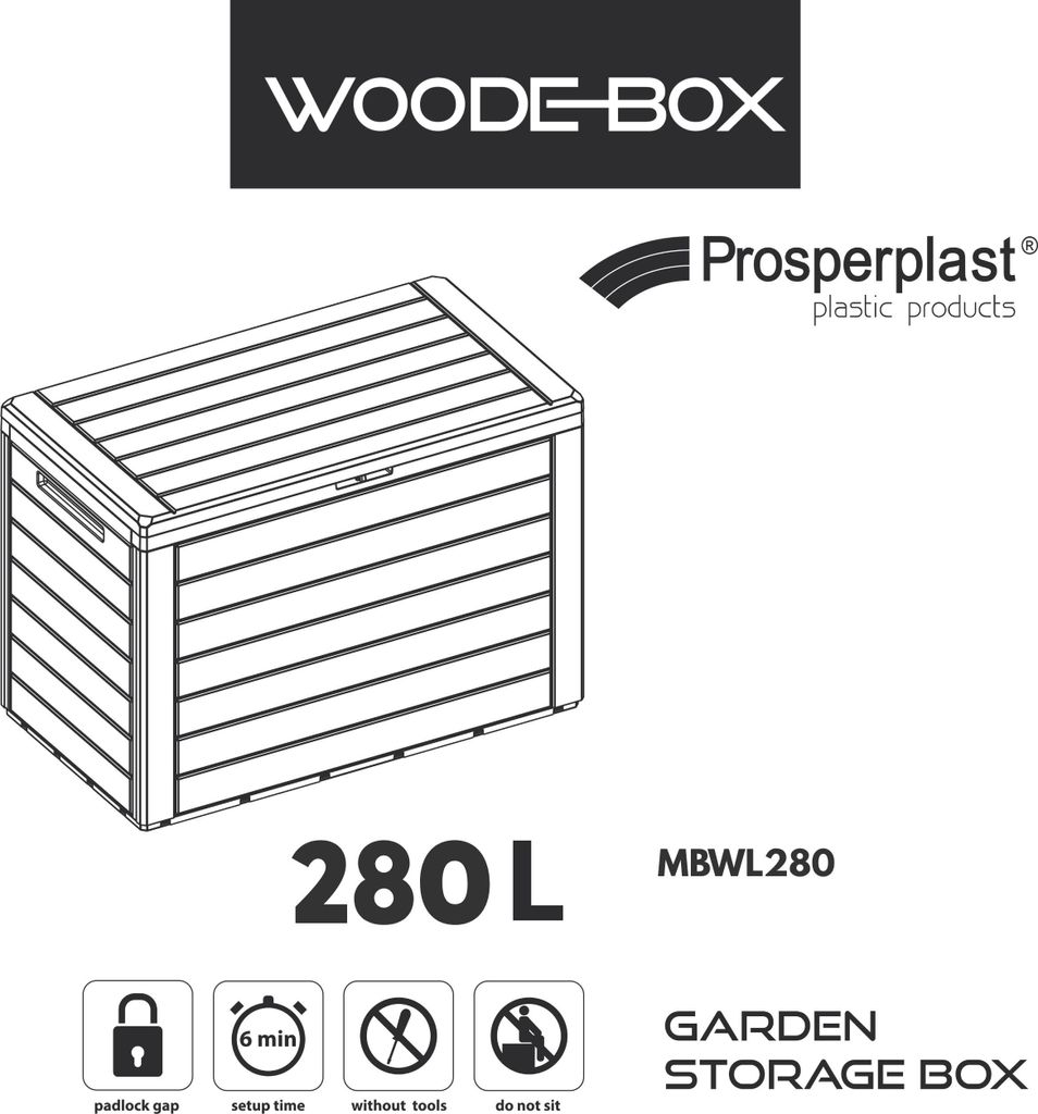Prosperplast Woodebox 280 L A € 46,37 (oggi - Foto 4