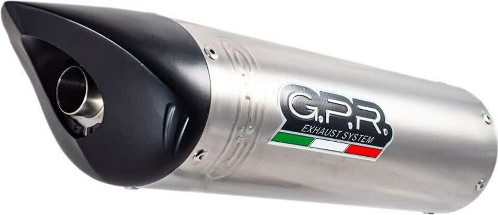 GPR Tiburon Titan Slip-On Auspuff genehmigt für Triumph Daytona 675 2009-2012
