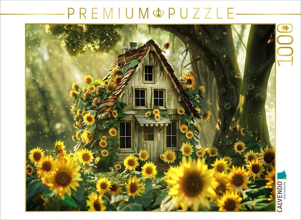 CALVENDO Puzzle Ein Motiv aus dem Kalender "Das kleine Häuschen im Wald" | 1000 Teile Lege-Größe 64x48cm Foto-Puzzle für glückliche Stunden