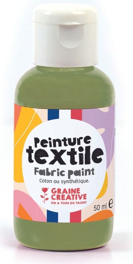 Farba do tkanin 50 ml - zielony khaki Zdjęcie produktu 