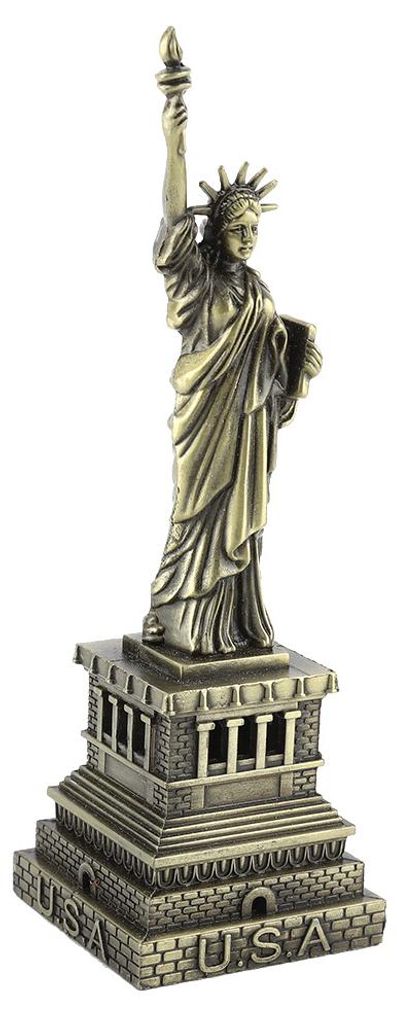 Freiheitsstatue-Metallmodell, Schreibtischdekoration, Geschenk, berühmtes Gebäudemodell