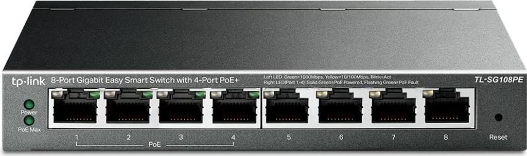 TP-Link TL-SG108PE: 8-Port Gigabit Managed PoE Switch für effizientes Networking