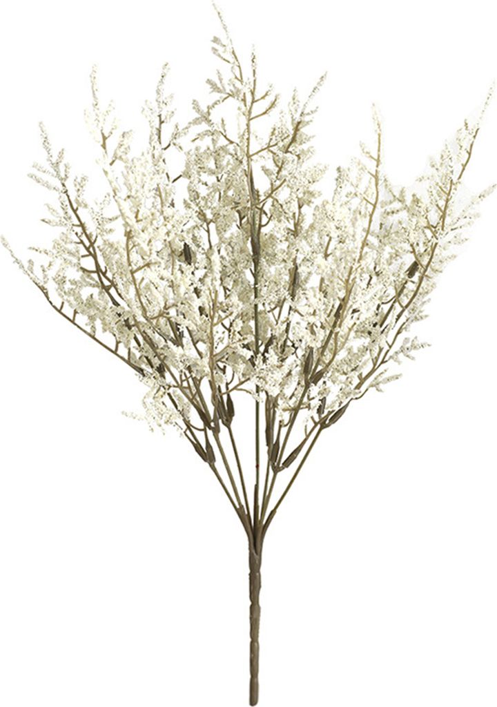künstliche Blumen ohne Wasser frisch wecker 7 Forked Flower Arrangement Dekorative gefälschte Lavendel-Feiertagszubehör-Weiß