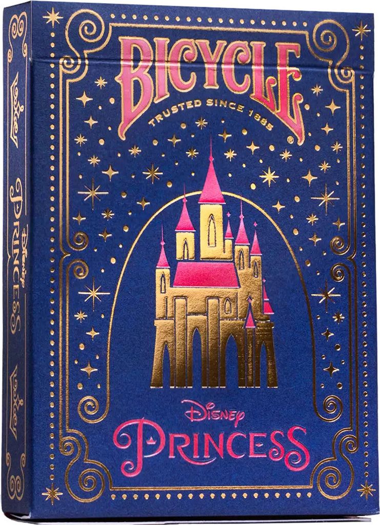 Bicycle Kartendeck - Disney Princess (navy) Kartenspiel Spielkarten Pokerkarten Single Deck