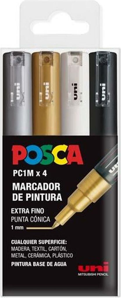 Marker-Set POSCA PC-1M BWSG Bunt
