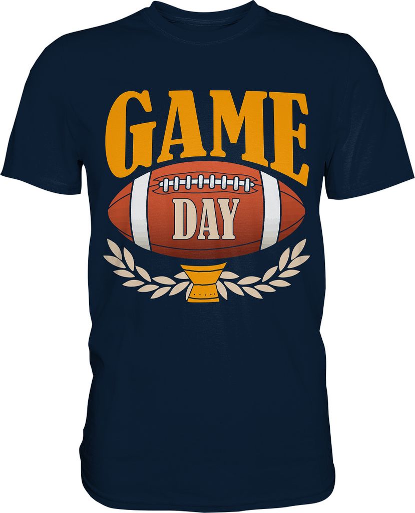 American Football Spieltag T-Shirt – Navy / 5XL Produktbild 