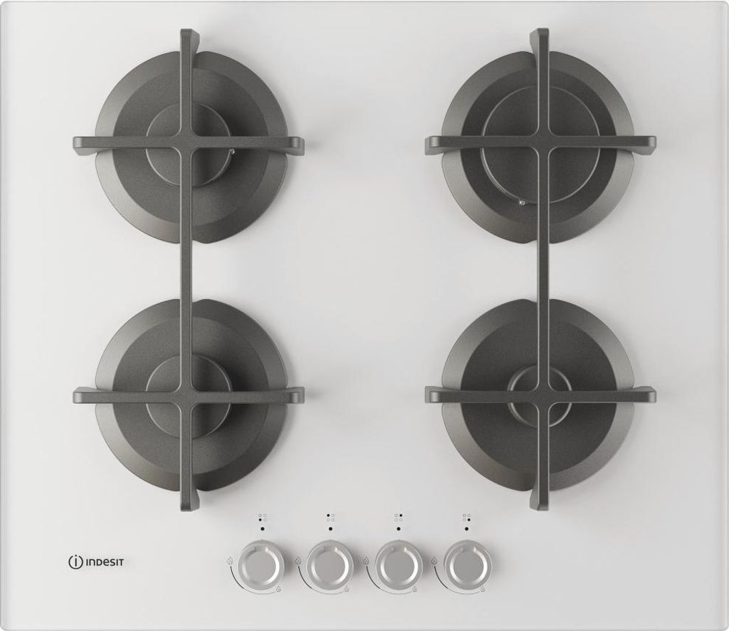 Indesit ING 61T/WH 1 Weiß Integriert 60 cm Gaskochfeld 4 Zone(n)