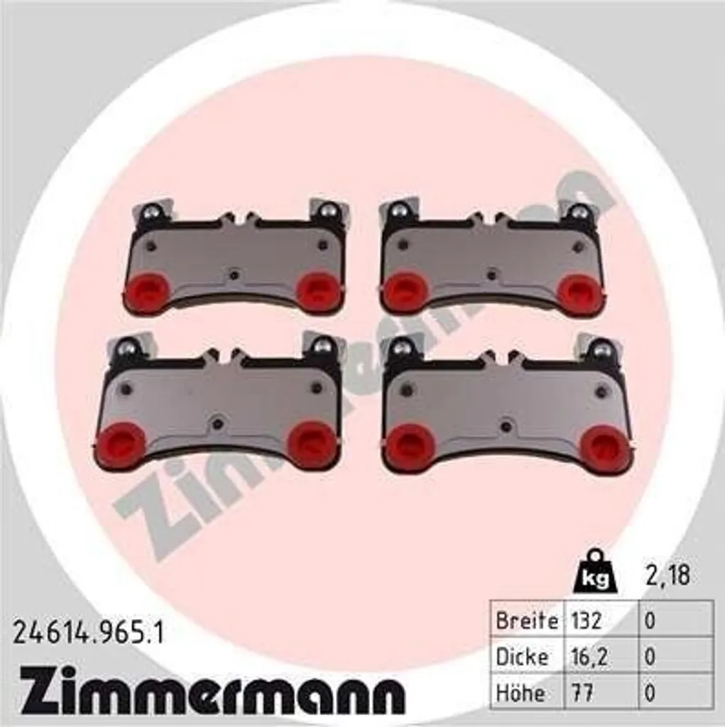 Plaquettes de Frein Avant pour Porsche Cayenne et VW Touareg de 2002-2010