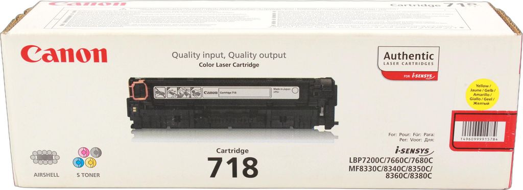 Canon 718 Yellow - Gelb - original - Tonerpatrone