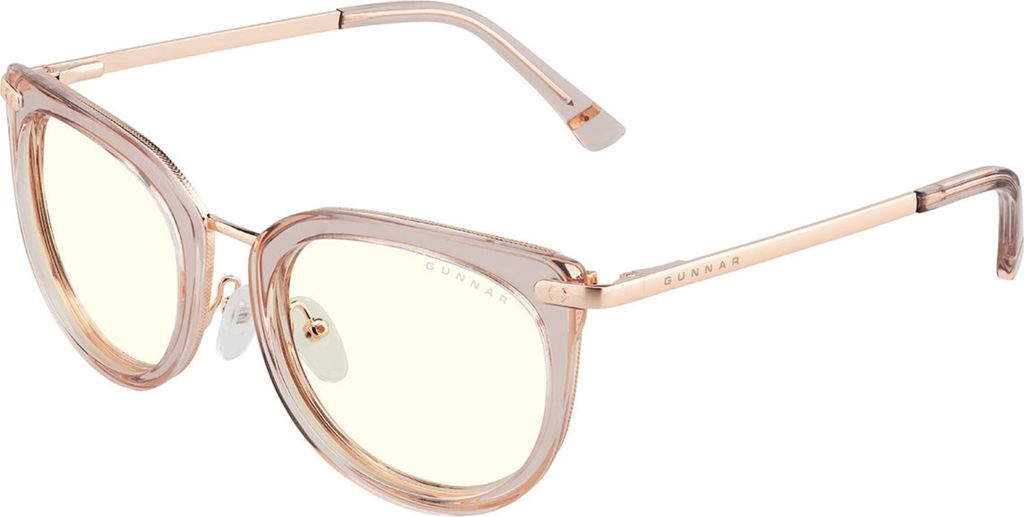 GUNNAR Gaming- und Computerbrillen - Lahti, Kista Collection - Rahmenfarbe: Rose Crystal, Linsentönung: Clear (Blockiert 35% des blauen Lichts & 1...