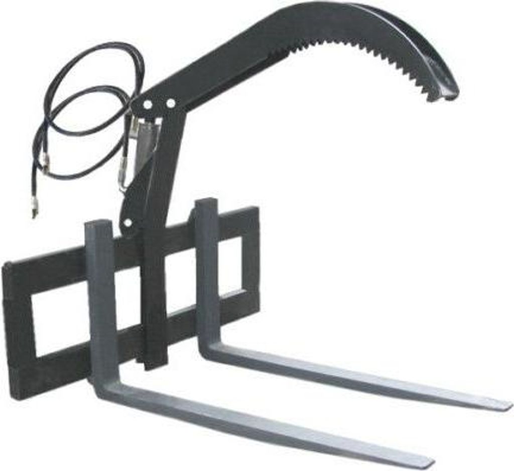 Gabelträger 100 cm FEM2 Manitou + Stammgreifer hydraulisch + Gabelzinken 120 cm