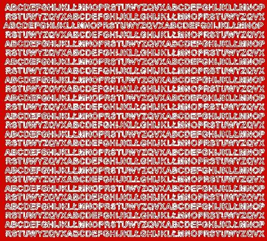 Aufkleber, selbstklebende Buchstaben, 5 mm, rot matt Produktbild 