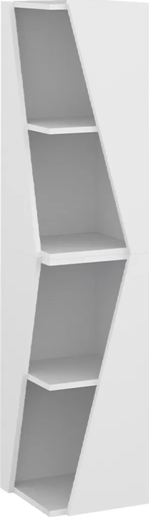 Armadietto Bagno Vicco Benno Bianco 3 Ripiani - Arredo Slim 70cm