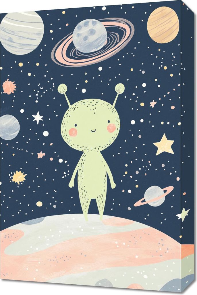 Bild 40x60cm Muster für Kinder, Mädchen und Jungen - Ufolud