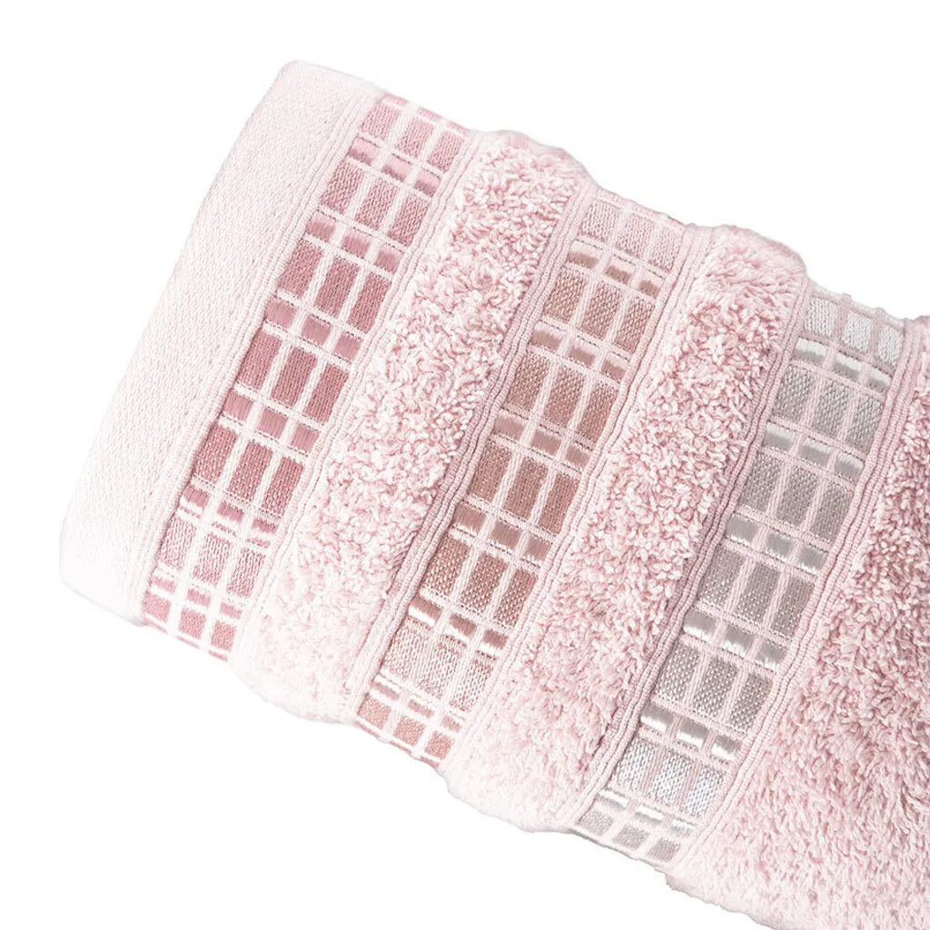 Asciugamano 50x90 Rosa Polvere Mybesthome Luxury | Spugna 500g - 2