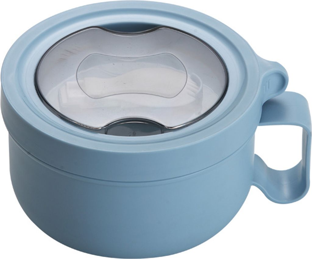 850 ml Suppenschüssel mit Griff, großes Fassungsvermögen, lebensmittelecht, BPA-frei, Suppenschüssel für Instantnudeln, wärmeisolierte Lunchbox